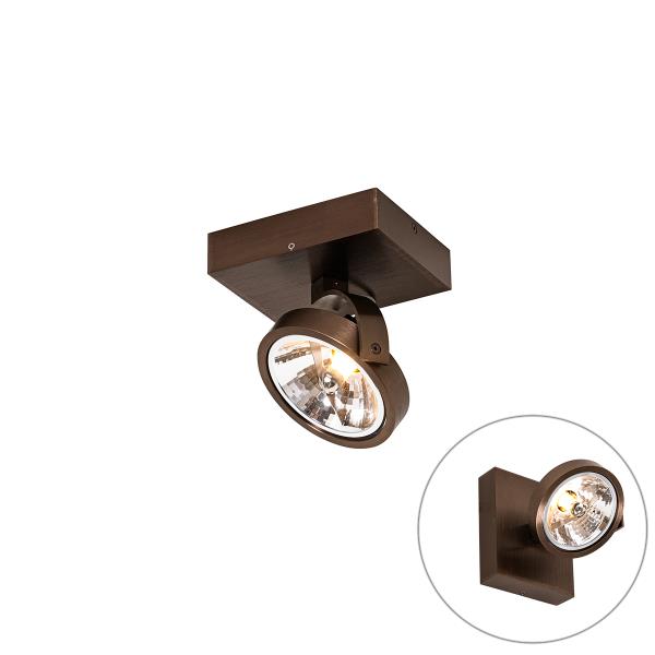 Designové bodové světlo tmavě bronzové otočné a naklápěcí - Go