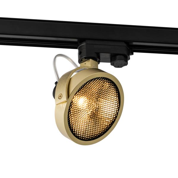 Moderní 3-fázové kolejnicové bodové světlo zlaté - Master 111 Honey