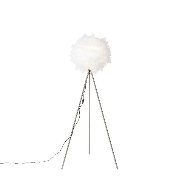 Chytrá romantická stojací lampa bílá včetně Wifi A60 - Feather