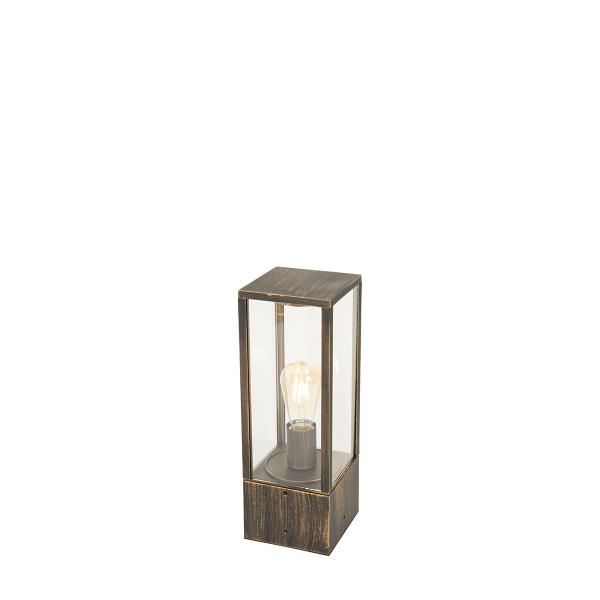Vintage stojací lampa venkovní starožitné zlato 40 cm IP44 - Charlois