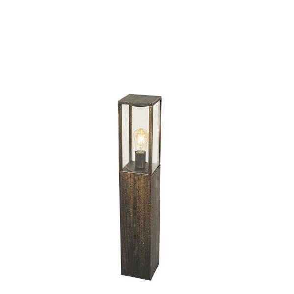 Vintage venkovní stojací lampa starožitné zlato 80 cm IP44 - Charlois