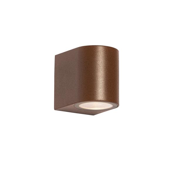 Moderní venkovní nástěnné svítidlo rezavě hnědá plastová oválná - Baleno