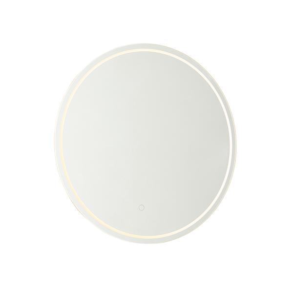 Moderní koupelnové zrcadlo 60 cm vč. LED a dotykového stmívače - Sebas