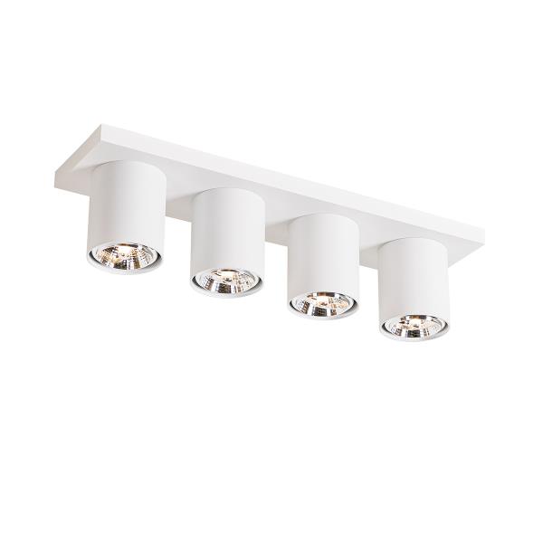 Moderní stropní bodové světlo bílé 4-světlo - Tubo