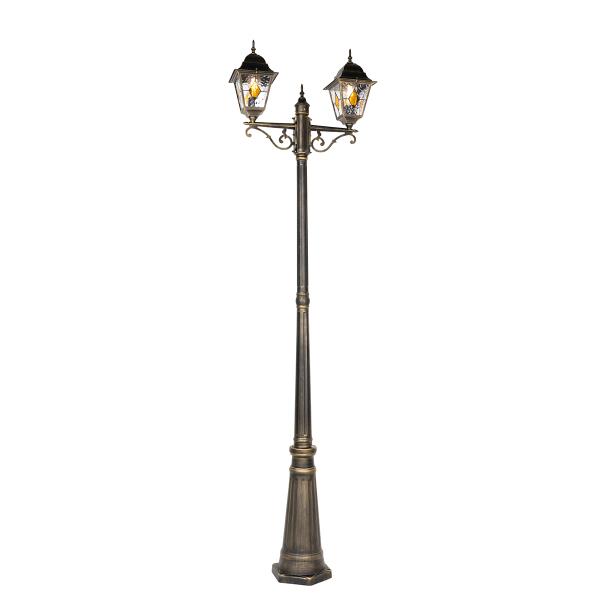 Venkovní lampa s vintage designem starožitné zlato 240 cm 2-světlo - Antigua