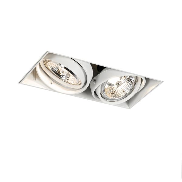 Zapuštěné bodové světlo bílé GU10 AR70 bez rámu 2-světlo - Oneon