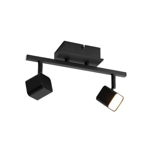 Moderní stropní svítidlo černé vč. LED 2-světlo - Nola