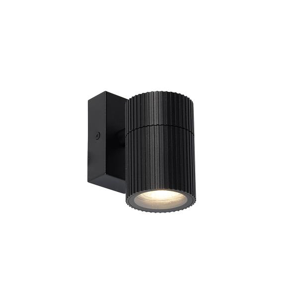 Průmyslové venkovní nástěnné svítidlo černé IP44 - Vigo