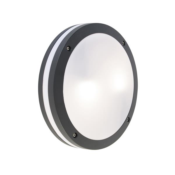 Chytré nástěnné a stropní svítidlo tmavě šedé vč. Wifi A60 - Glow