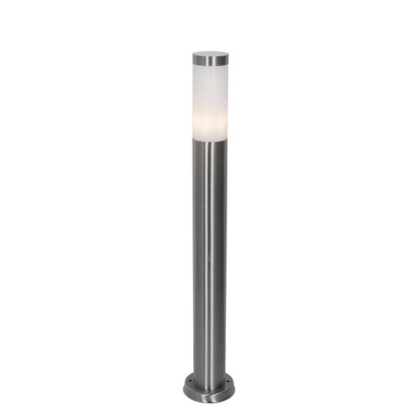 Moderní venkovní sloupková lampa ocel s opálovým sklem 80 cm IP44 - Rox