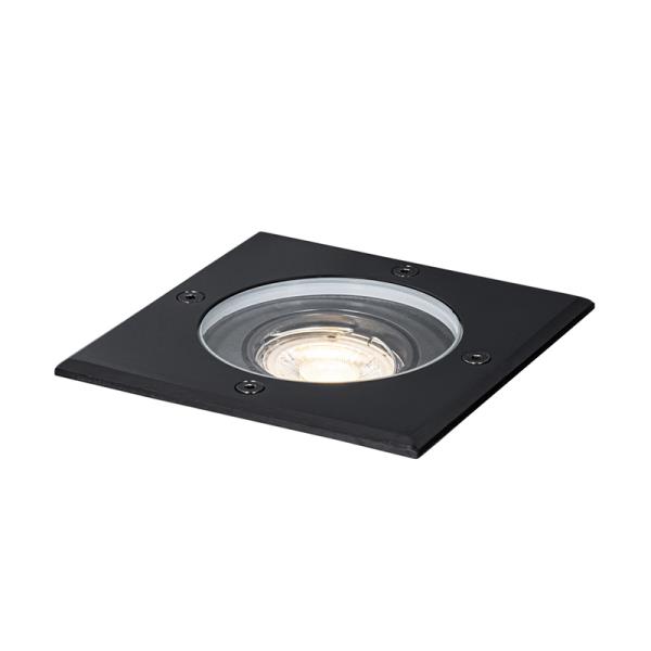 Venkovní bodové světlo do země černé čtvercové nastavitelné IP65 - Delux