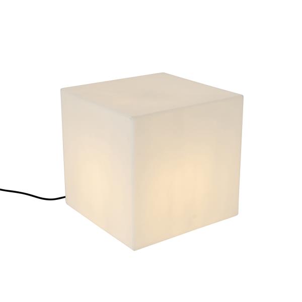 Moderní venkovní lampa bílá 38 cm čtvercová IP44 - Nura
