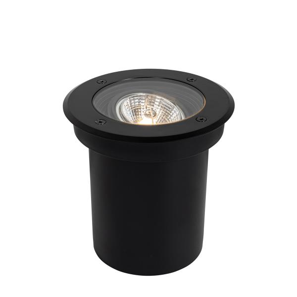 Moderní venkovní bodové světlo do země černé AR70 nastavitelné IP65 - Delux