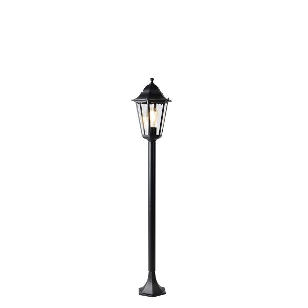 Chytrá stojící venkovní lampa černá 120 cm vč. Wifi ST64 - New Orleans