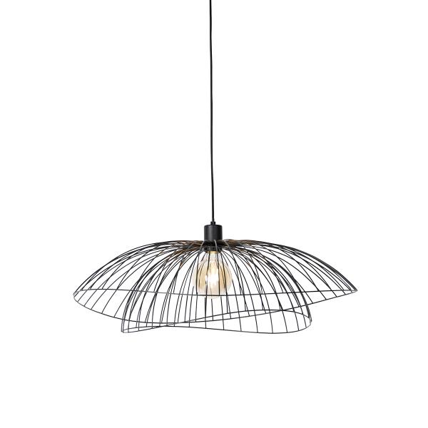 Chytré závěsné svítidlo černé 66 cm vč. Wifi G95 - Pua