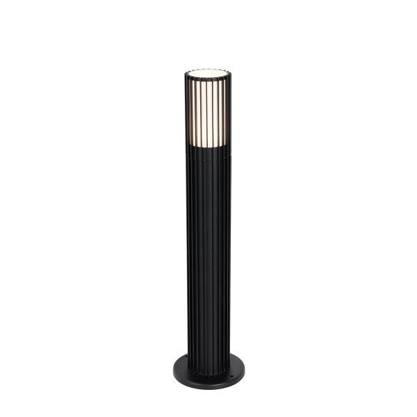 Chytrý venkovní sloupek černý 50 cm IP44 RGBW vč. Wifi GU10 50mm - Boris