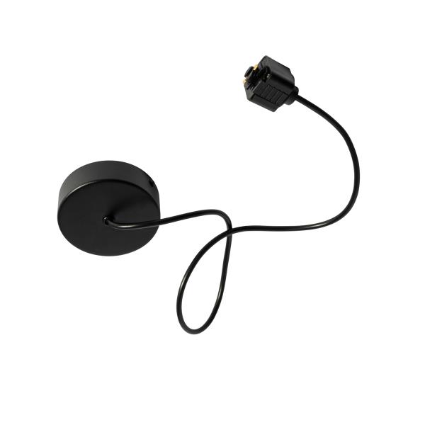 Napájecí zdroj s kulatou montážní deskou pro jednofázovou kolejnicí černý - Iconic