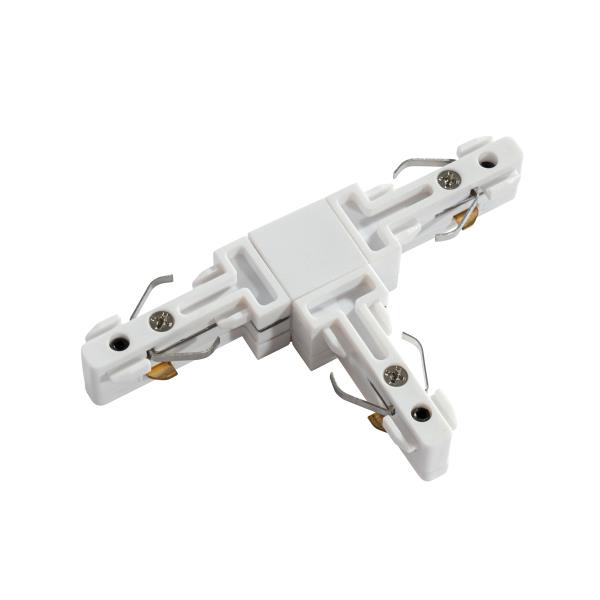 T-konektor bílý jednofázový - Slimline