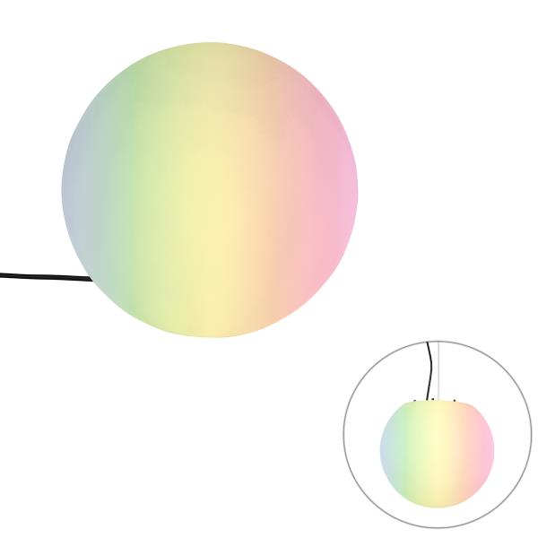 Chytrá venkovní lampa bílá 35 cm IP65 vč. WiFi A60 - Nura