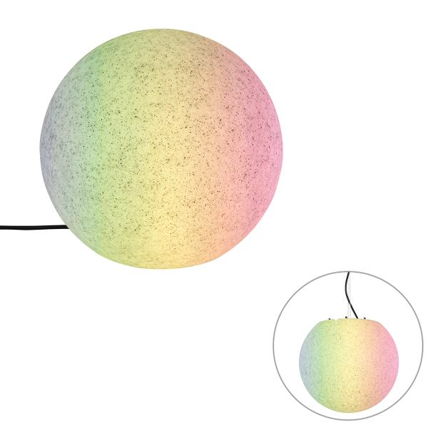 Chytrá venkovní lampa šedá 35 cm IP44 vč. Wifi A60 - Nura