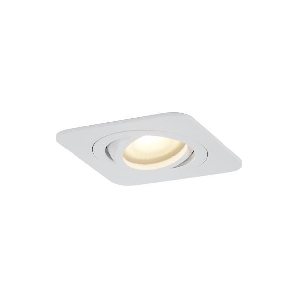 Kulaté zapuštěné bodové svítidlo bílé GU10 50mm otočné a naklápěcí IP44 - Alberto