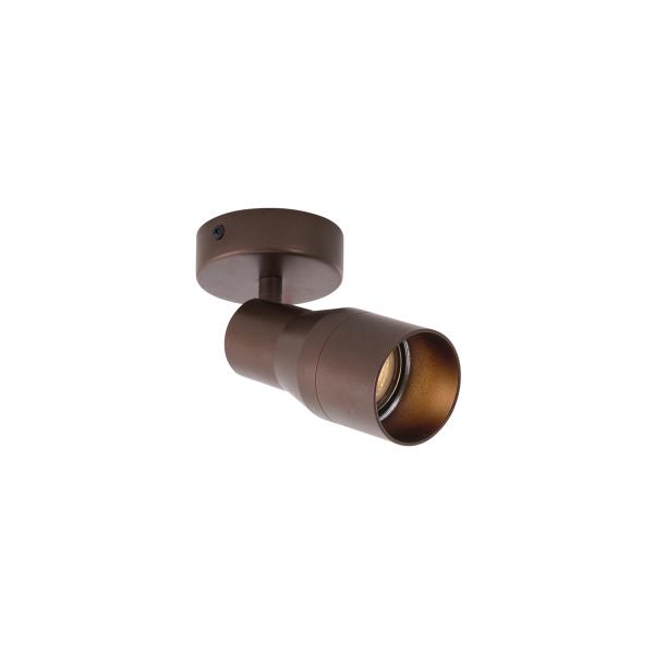 Moderní stropní bodové světlo tmavě bronzové GU10 50 mm kulaté - Stanley