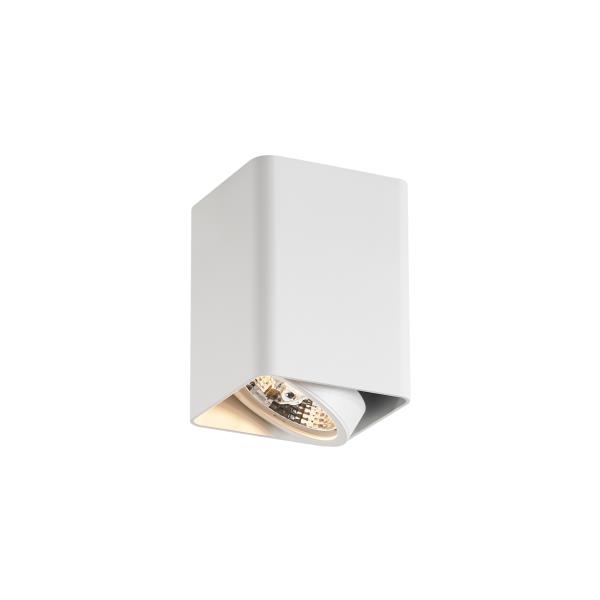 Designové přisazené bodové svítidlo bílé GU10 70mm otočné a naklápěcí - Vox