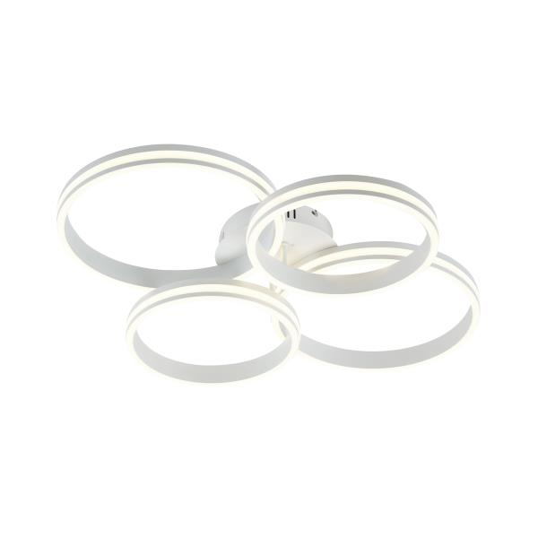 Stropní svítidlo bílé vč. LED 3-krokové stmívatelné 4-světelné - Navara