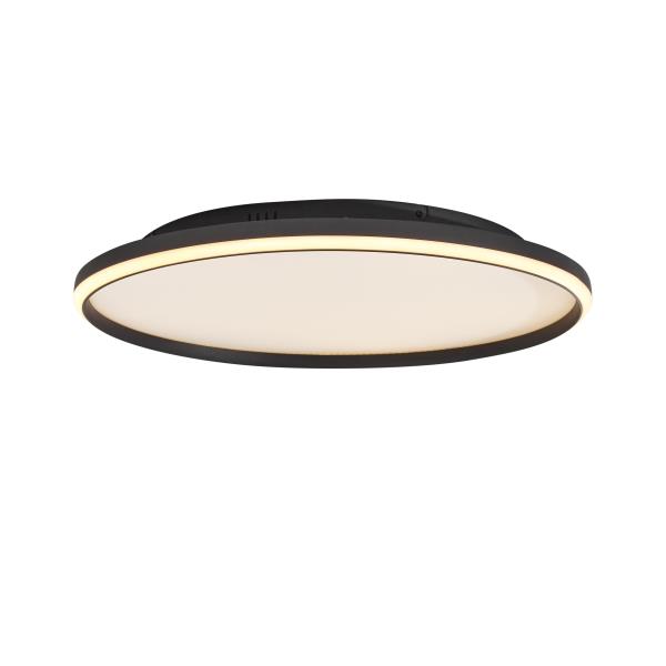 Designové stropní svítidlo černé s bílou vč. LED 3-stupňové stmívatelné - Xavi