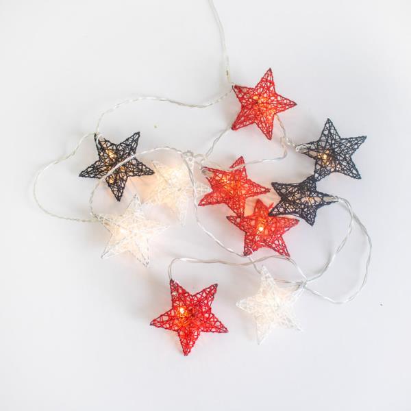 Vánoční venkovní světelný řetěz 3,3 m s LED 10 světel - Stellina