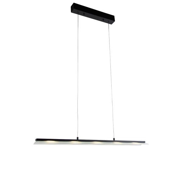 Designové závěsné svítidlo černé včetně stmívatelné LED 3-stupňové Easylift - Nele