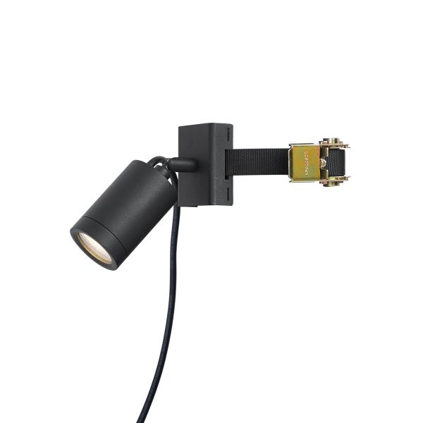 Venkovní bodové svítidlo černé pro strom GU10 50mm otočné a naklápěcí IP65 - Solo