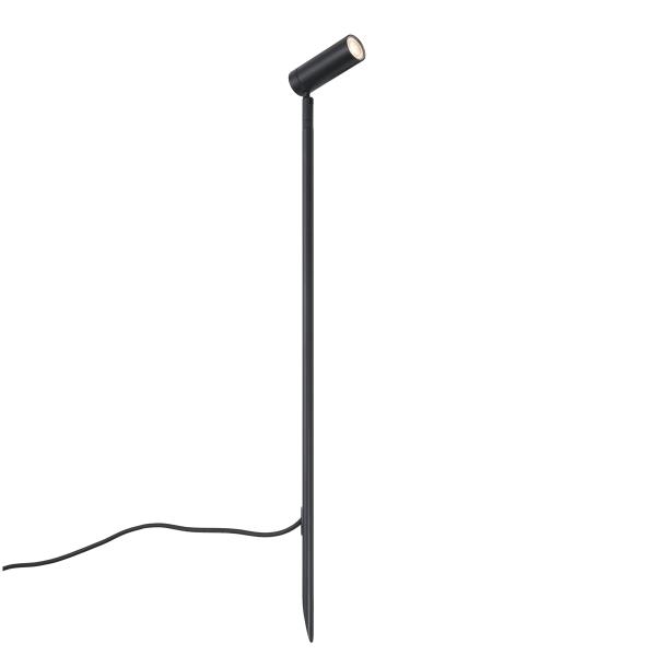 Bodové svítidlo černé 80 cm vč. LED nastavitelné IP65 vč. kabelu a zástrčky - Carl