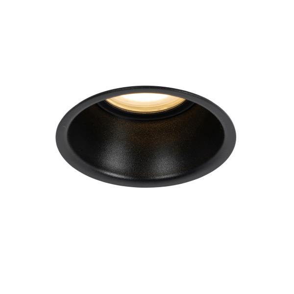 Chytré zapuštěné bodové svítidlo černé IP44 vč. Wifi GU10 50mm - Dept