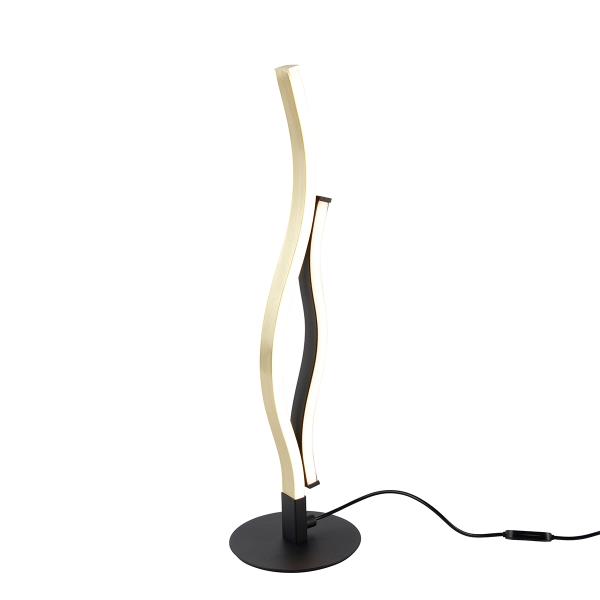 Design tafellamp zwart met goud incl. LED dimbaar - Blaze