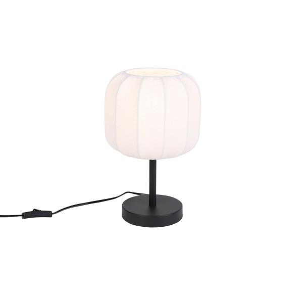 Japandi stolní lampa černá s bílou - Madleine