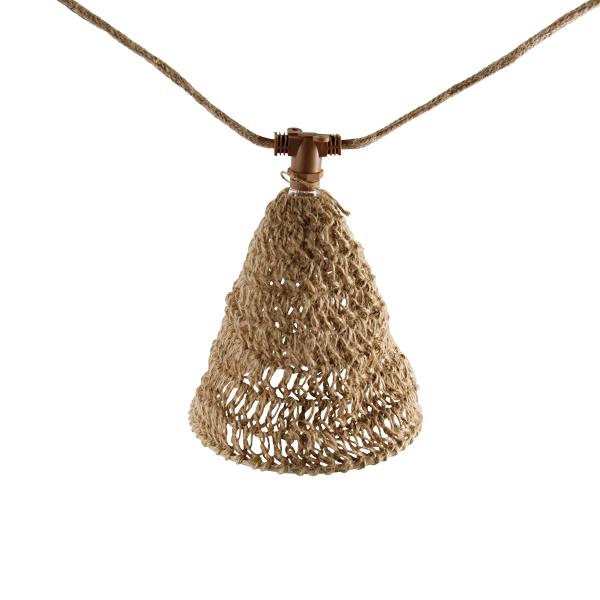 Světelný řetěz hnědý 8m vč. LED 10 světel IP44 solární dobíjecí - Maro