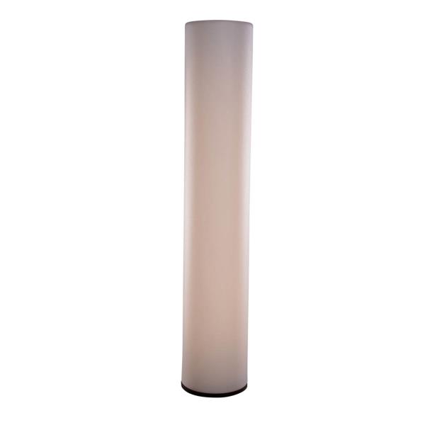 Venkovní stojací lampa bílá vč. LED IP65 dobíjecí RGBW - Fity