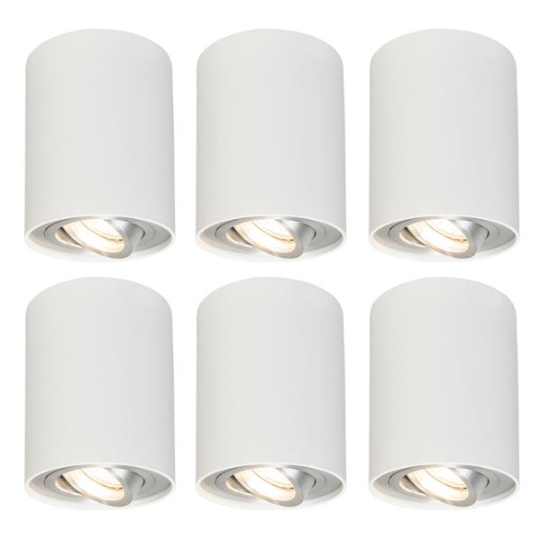 Sada 6 bodových světel bílých otočných a naklápěcích - Rondoo 1 Up