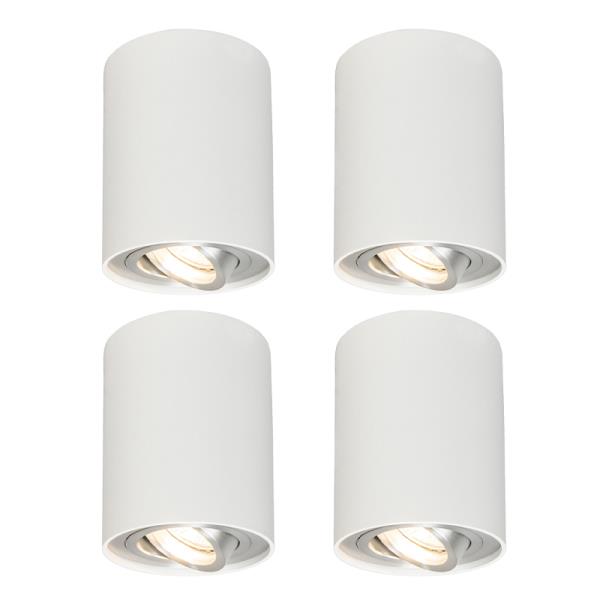 Sada 4 bodových světel bílých otočných a sklonitelných - Rondoo up