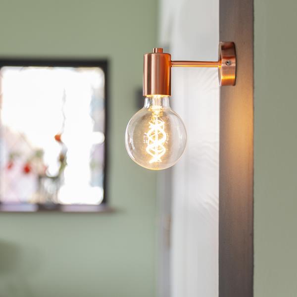 Art Deco nástěnné svítidlo měděné - Facil