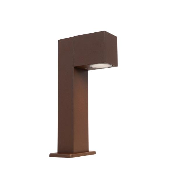 Chytrá venkovní stojací lampa rezavě hnědá 30 cm IP44 vč. WiFi GU10 - Baleno