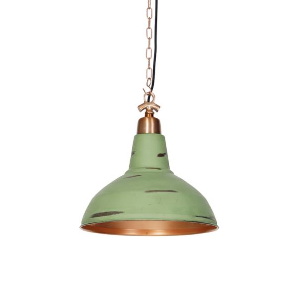 Průmyslové závěsné svítidlo starožitná měď - Goliath