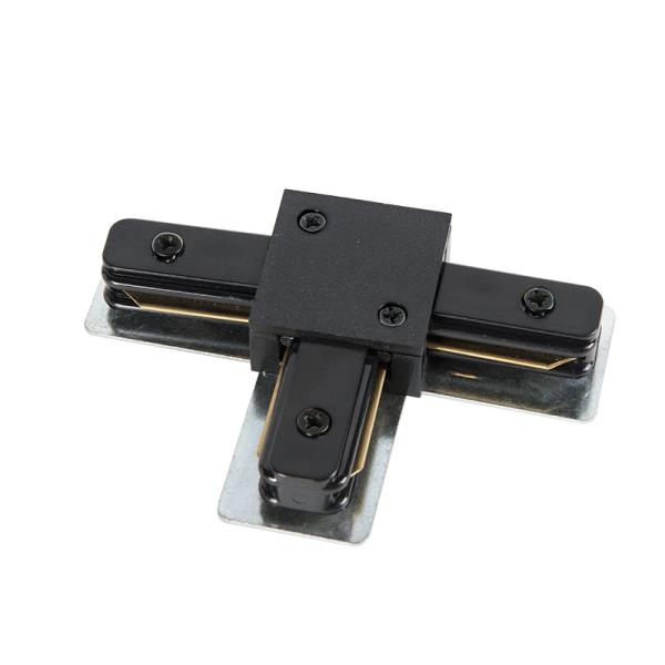 T-konektor pro 1-fázovou kolejnicí černou