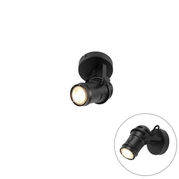 Průmyslové bodové světlo černé otočné a naklápěcí bez stínidla - Movie