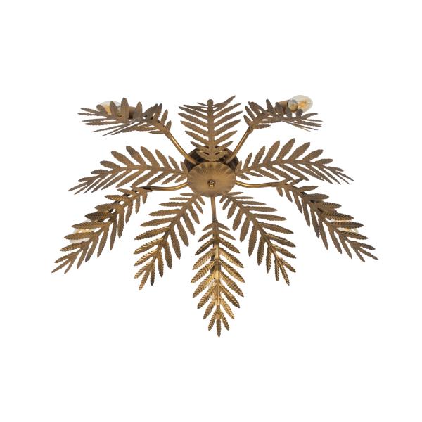 Vintage stropní svítidlo zlaté 70 cm 5-světlo - Botanica