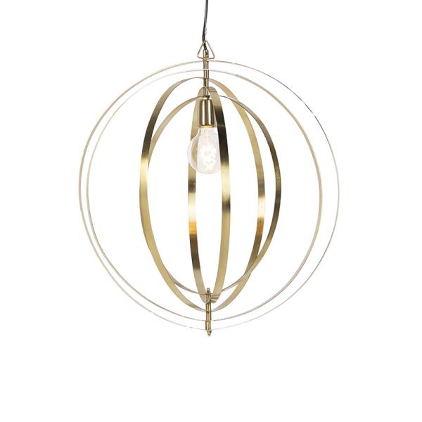 Vintage závěsné svítidlo mosaz - Rings