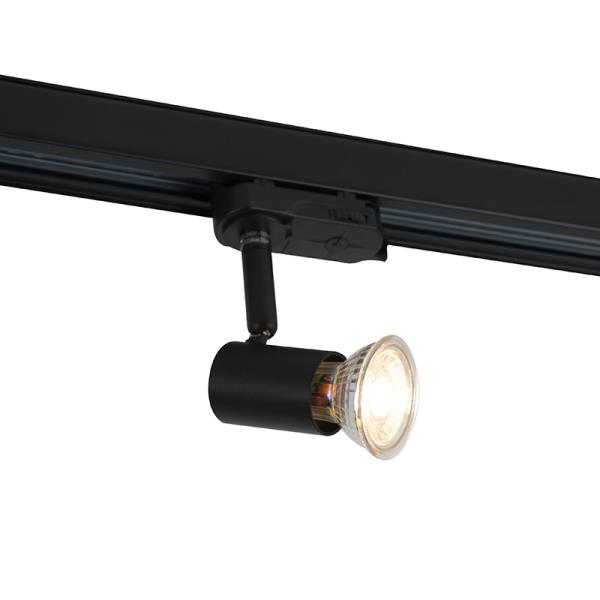 Kolejnicové svítidlo 3-fázové černé - Jeany