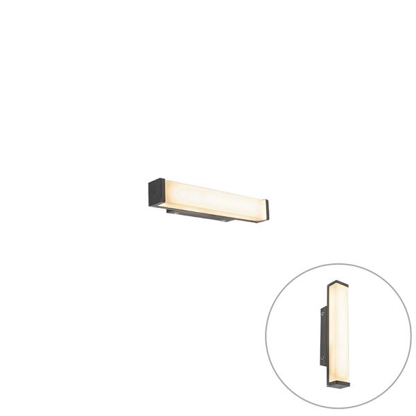 Nástěnné svítidlo černé 32 cm IP44 - Cascada